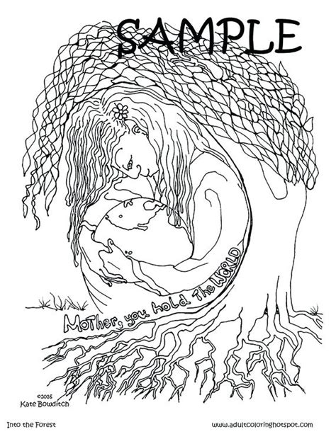 Mother Nature Coloring Pages At Free Printable