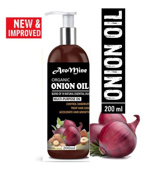 Aromine Onion Herbal Hair Oil Blend 14 Natural For Hair Growth 200 Ml