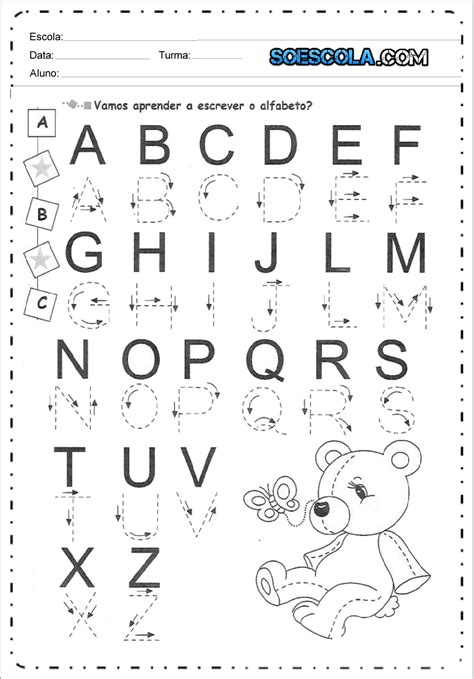 Atividade Alfabeto Educa O Infantil Anos Modisedu
