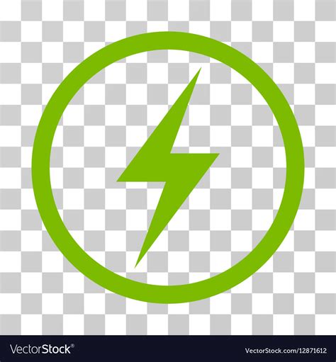 Electricity Symbol Rounded Icon Royalty Free Vector Image