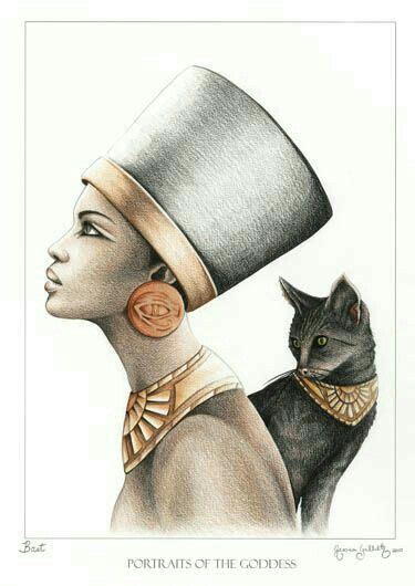 Pin By Iesha On Goddes Egyptian Cat Tattoos Egyptian Cats Egypt Art