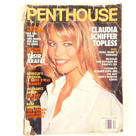 VINTAGE PENTHOUSE MAGAZINE December 1993 Claudia Schiffer 4 89