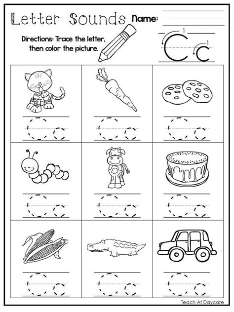 Letter Sounds Preschool Letter Worksheets For Preschool Alphabet