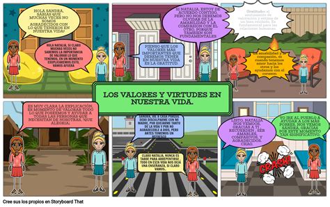 Historieta De Los Valores Storyboard By Maria
