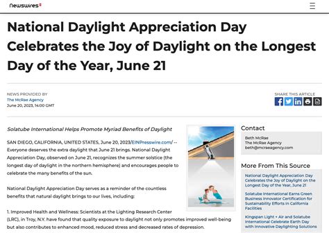National Daylight Appreciation Day Celebrates The Joy Of Daylight On