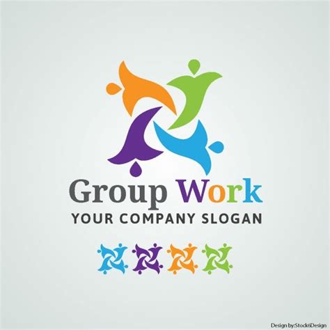 Group Work Logo Vector Free Download