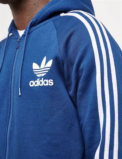Adidas Originals Mens California Full Zip Hoodie Bluegrey For Men Lyst