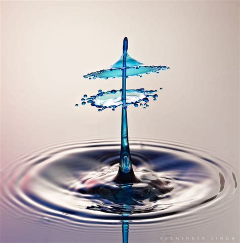 Water Drop By Parminder Singh On 500px Water Drops Water Sculpture