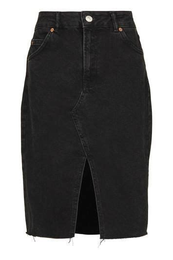 Swap Your Summer Looks For These Black Denim Skirt Outfits Via Whowhatwearuk Black Denim