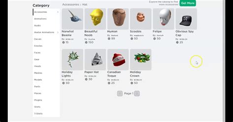 Find The Catalog Items Roblox