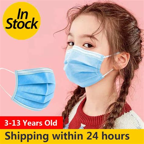 Even children will be wearing a face masks for the foreseeable future. Child/Kids Face Mask, 3 layer Disposable Elastic Mouth ...