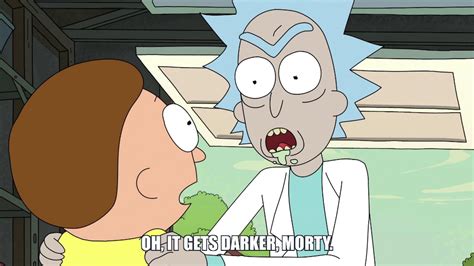 Master Of All Science S03e01 Oh It Gets Darker Morty Create
