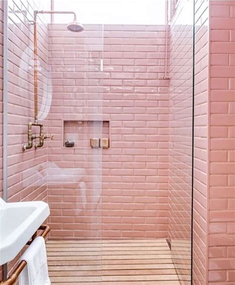 Looking for some bathroom tile ideas? 10 Pink millennial ideas for your dreamy home - Daily ...