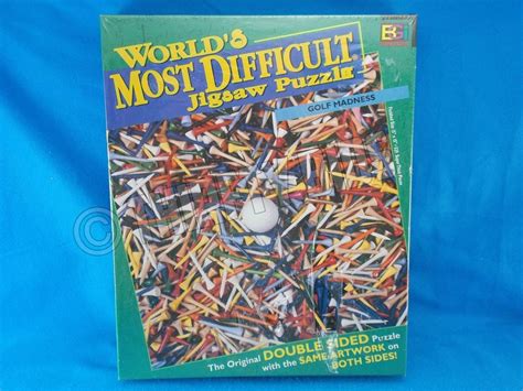 Worlds Most Difficult Jigsaw Puzzle Golf Madness Double Sided 529 Pcs