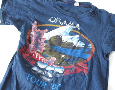 Yes Concert Tshirt 1980 Drama Tour Vintage By Modernpoetry On Etsy