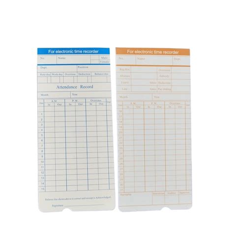 Buy Hmulti Clocking In Machine Attendance Card Punching Paper