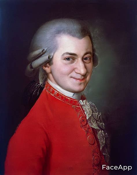 Cute Smile Mozart Retratos