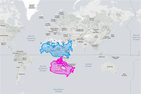 Une Carte Du Monde Qui Permet De Calculer La Taille Réelle Des Pays L Avenir