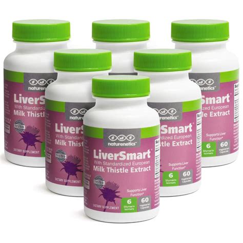 Milk Thistle Liver Cleanse And Support Supplement Liversmart By