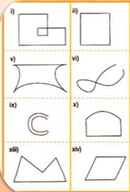 Identify The Closed Curves And Open Curves