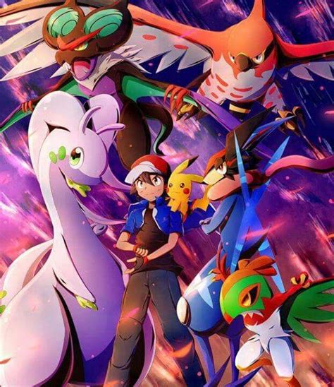 Ash Ketchum And Pikachu With Their Kalos Pok Mon Team I Give Good Credit To Whoever Made