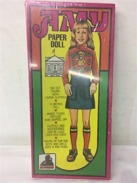 Amy Carter Paper Doll Toy Factory Vtg Sealed Magic Touch Feature Rub On Peel Off 2699 Picclick