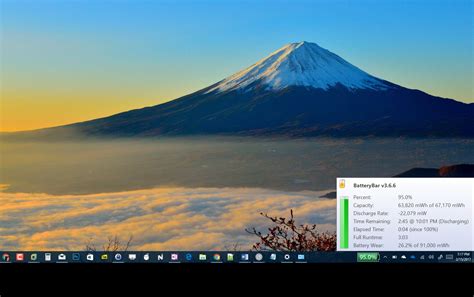 How To Display Battery Percentage In The Taskbar On