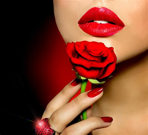 Download Wallpaper For 240x320 Resolution Beauty Red Lips Love