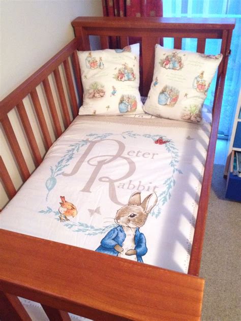 Peter Rabbit Cot Quilt And Pillows Set Peter Rabbit Nursery Beatrix
