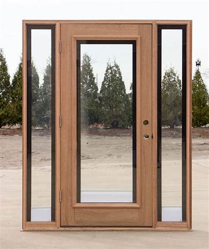 Door Glass Sidelights Doors Shades Between Mahogany