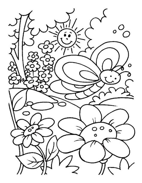 Colorear Dibujos Primavera Colorear Dibujos Infantiles Kulturaupice