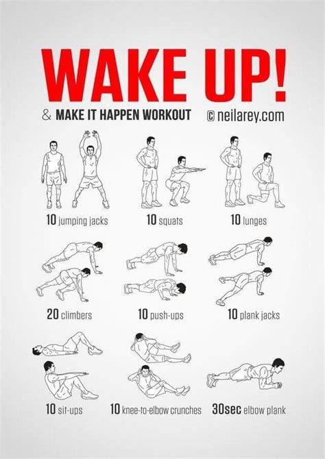Good Morning Workout Wake Up Workout Bodyweight Workout Morning Workout