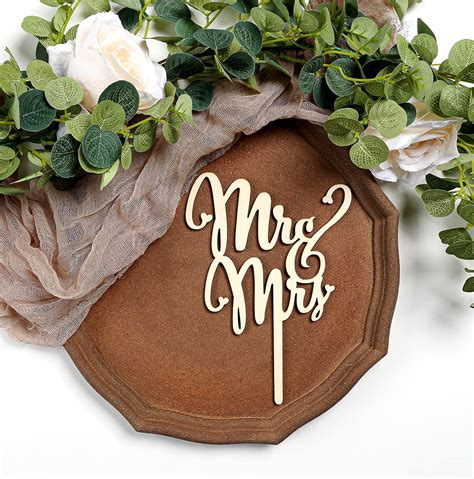 Buy Cake Toppers Wedding Cakes Mr Mrs Rustic Wood Cake Topper X