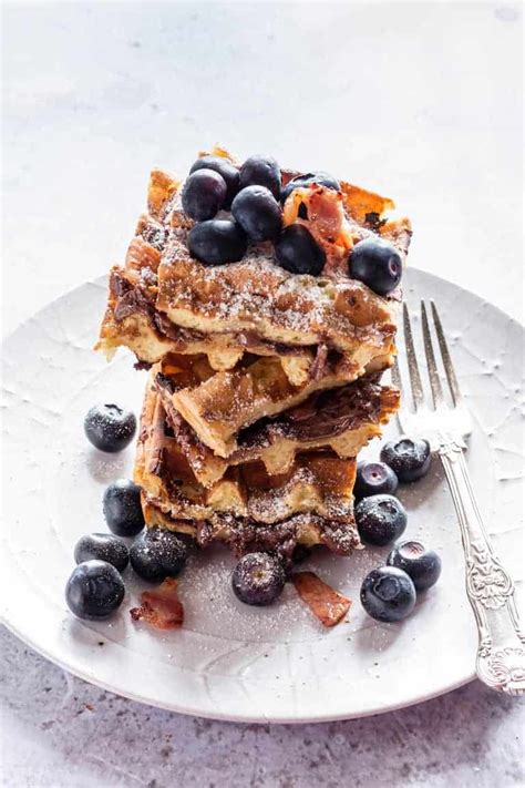 Decadent Bacon Nutella Waffles Recipes From A Pantry