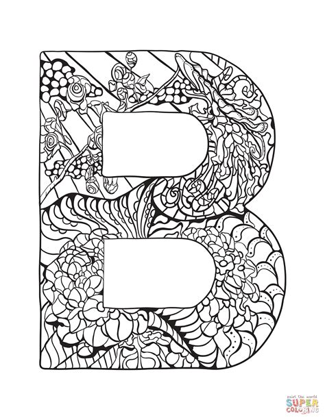 Letter B Coloring Pages Printable Printable Word Searches