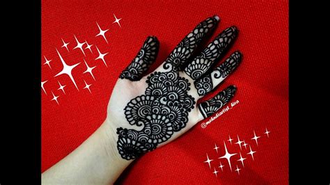 Easy Trendy Simple Palm Henna Mehndi Design Tutorial For Hands For