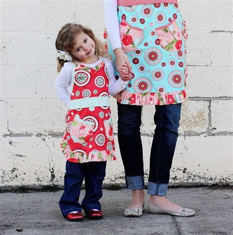 Mommy And Mia Apron Pattern Sew Much Ado Aprons Patterns Child Apron