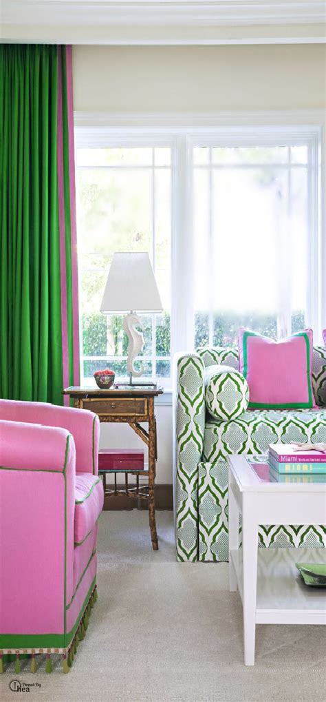 Fridays Favourites Pink And Green Gallerie B Green Living Room