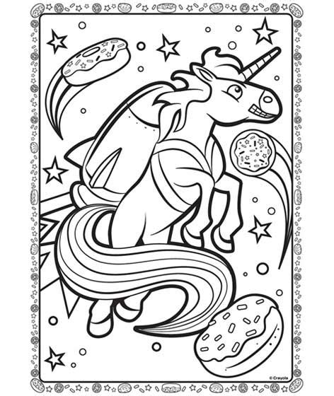 Print unicorn coloring pages for free and color our unicorn coloring! Unicorn In Space Coloring Page | crayola.com
