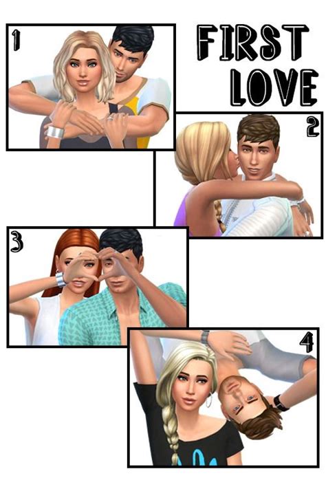 ♥ First Love ♥ Sims 4 Couple Poses Tumblr Sims 4 Sims 4