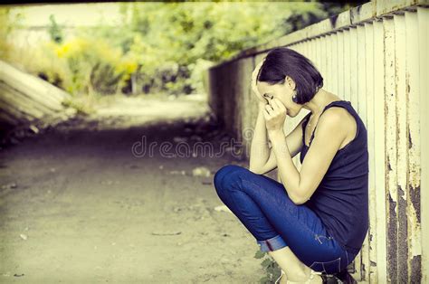Crying Woman Stock Image Image Of Issue Poor Depressed 33037573