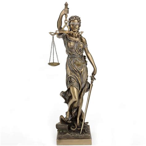 Buy Blindfolded Lady Justice Statue Roman Goddess Of Law Sculpture