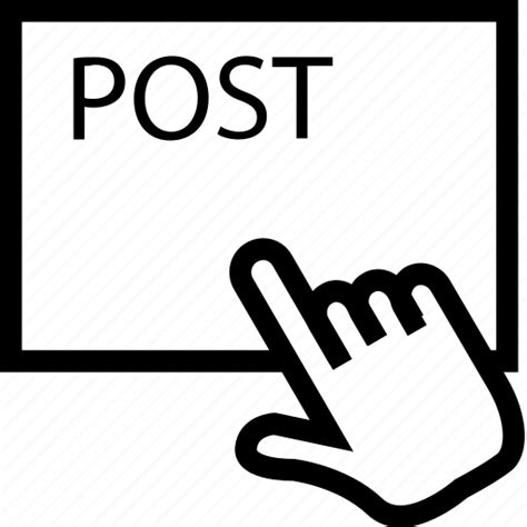 Pointing Post Posting Reading Icon