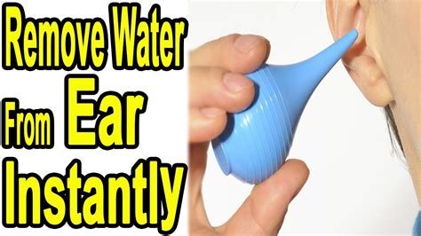 How To Remove Water From Ears Youtube