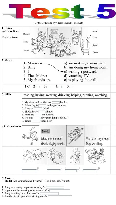 Reading comprehension, passage completion, paragraph grammar. Present continuous interactive and downloadable worksheet ...