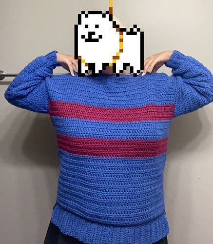 Ravelry Undertale Frisk Sweater Pattern By Gray Hutchison