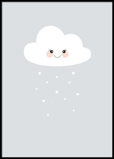 Childrens Poster With Clouds Posters For Children And Childrens