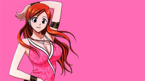 Hd Wallpaper Bleach Anime Inoue Orihime Pink Color Women