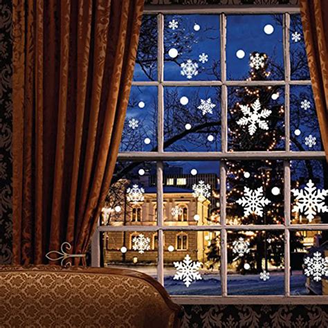 Christmas New Year Window Snowflake Sticker Decoration Snow Glass