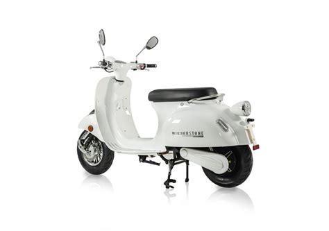 Ms2000 White Vintage Electric Scooter